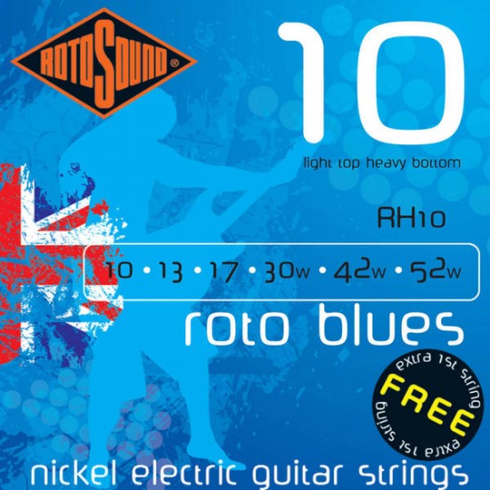 Струни за електрическа китара ROTOSOUND - Модел RH10     